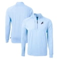 thumbnail image 1 of Men's Cutter & Buck  Heather Powder Blue Reno Aces Adapt Eco Knit Heather Recycled Quarter-Zip Pullover, 1 of 3