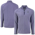thumbnail image 1 of Men's Cutter & Buck Heather Purple Arizona Diamondbacks Peshastin Eco Fleece Recycled Raglan Quarter-Zip Top, 1 of 3