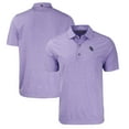 thumbnail image 1 of Men's Cutter & Buck  Heather Purple Stephen F Austin Lumberjacks Forge Eco Heathered Stripe Stretch Recycled Polo, 1 of 3