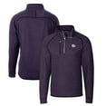 thumbnail image 1 of Men's Cutter & Buck Heather Purple TCU Horned Frogs Mainsail Sweater-Knit Half-Zip Pullover Jacket, 1 of 3