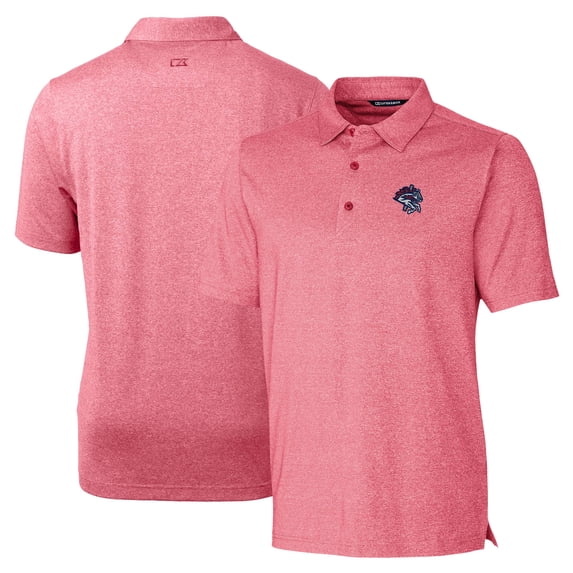Men's Cutter & Buck Heather Red Binghamton Rumble Ponies Forge Heathered Stretch Polo