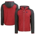 thumbnail image 1 of Men's Cutter & Buck Heather Red/Heather Charcoal Washington Commanders  Americana Mainsail Full-Zip Hooded Jacket, 1 of 3