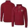 thumbnail image 1 of Men's-Cutter & Buck  Heather Red Toronto FC Mainsail Sweater-Knit Half-Zip Raglan Pullover Jacket, 1 of 3
