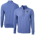 thumbnail image 1 of Men's Cutter & Buck Heather Royal Los Angeles Rams Big & Tall Adapt Eco Raglan Quarter-Zip Jacket, 1 of 3