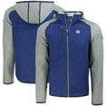 thumbnail image 1 of Men's Cutter & Buck Heather Royal New York Giants  Mainsail Full-Zip Hooded Jacket, 1 of 3