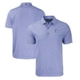 thumbnail image 1 of Men's Cutter & Buck Heather Royal Texas Rangers Forge Eco Heathered Stripe Stretch Recycled Polo, 1 of 3