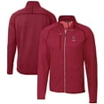 thumbnail image 1 of Men's Cutter & Buck  Heather Scarlet Ohio State Buckeyes Alumni Logo Mainsail Sweater-Knit Full-Zip Jacket, 1 of 3