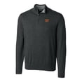 thumbnail image 1 of Men's Cutter & Buck Heathered Charcoal Washington Commanders Lakemont Quarter-Zip Pullover Sweater, 1 of 1