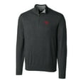 thumbnail image 1 of Men's Cutter & Buck Heathered Gray Western Kentucky Hilltoppers Big & Tall College Vault Lakemont Tri-Blend Half-Zip, 1 of 1