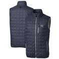 thumbnail image 1 of Men's Cutter & Buck Heathered Navy George Washington University Big & Tall Rainier PrimaLoft Eco Full-Zip Puffer Vest, 1 of 3