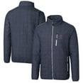 thumbnail image 1 of Men's Cutter & Buck Heathered Navy Los Angeles Angels Big & Tall Rainier Full-Zip Puffer Jacket, 1 of 3