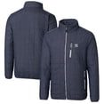 thumbnail image 1 of Men's Cutter & Buck Heathered Navy New York Yankees Big & Tall Rainier Full-Zip Puffer Jacket, 1 of 3