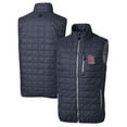 thumbnail image 1 of Men's Cutter & Buck Heathered Navy St. Louis Cardinals Rainier Full-Zip Puffer Vest, 1 of 3