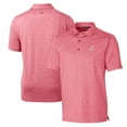 thumbnail image 1 of Men's Cutter & Buck Heathered Red Atlanta Braves Forge Stretch Polo, 1 of 3