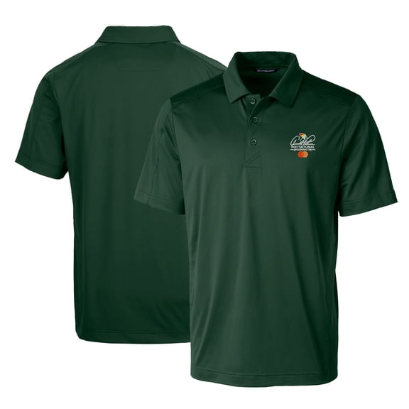 Men's Cutter & Buck Hunter Green Arnold Palmer Invitational Prospect Textured Stretch Polo