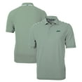thumbnail image 1 of Men's Cutter & Buck Hunter Green New York Jets Primary Logo Virtue Eco Pique Stripe Recycled Polo, 1 of 3