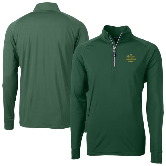 Men's Cutter & Buck Hunter Green Notre Dame Fighting Irish Play Like A Champion Today Adapt Eco Knit Stretch Recycled