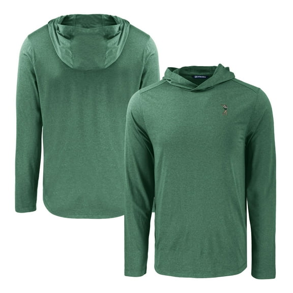 Men's Cutter & Buck Hunter Green South Florida Bulls Coastline Epic Comfort Eco Recycled Long Sleeve Hoodie T-Shirt