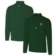 thumbnail image 1 of Men's Cutter & Buck Green Tulane Green Wave Traverse Stretch Quarter Zip-Pullover Top, 1 of 3
