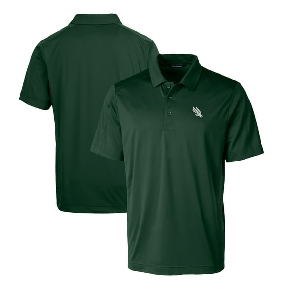 Men's Cutter & Buck Kelly Green North Texas Mean Green Prospect Eco Textured Stretch Recycled Polo