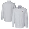 thumbnail image 1 of Men's Cutter & Buck  Light Blue Auburn Tigers Alumni Logo Stretch Oxford Stripe Long Sleeve Button-Down Shirt, 1 of 3