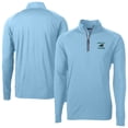 thumbnail image 1 of Men's Cutter & Buck Light Blue Carolina Panthers  Adapt Eco Knit Stretch Recycled Raglan Quarter-Zip DryTec Top, 1 of 3