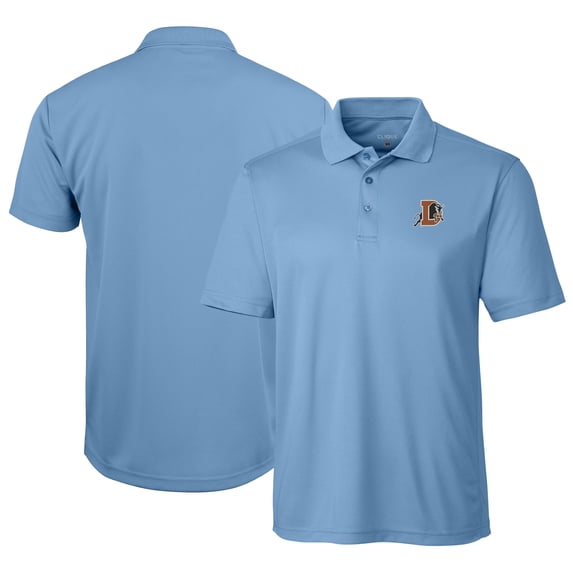 Men's Cutter & Buck Light Blue Durham Bulls Clique Ice Pique Tech Polo