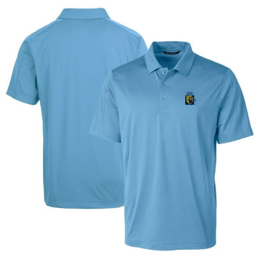 Men's Cutter & Buck Light Blue FIU Panthers Team Logo Big & Tall Prospect Textured Stretch Polo
