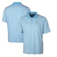 thumbnail image 1 of Men's Cutter & Buck Light Blue Houston Texans Throwback Logo Forge Tonal Stripe Stretch Polo, 1 of 3