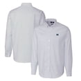 thumbnail image 1 of Men's Cutter & Buck Light Blue Michigan Wolverines Vault Big & Tall Oxford Stripe Long Sleeve Button-Down Shirt, 1 of 3