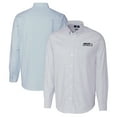 thumbnail image 1 of Men's Cutter & Buck Light Blue Seattle Seahawks Big & Tall Stretch Oxford Stripe Tri-Blend Long Sleeve Dress Shirt, 1 of 3