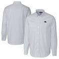 thumbnail image 1 of Men's Cutter & Buck  Light Blue UTSA Roadrunners  Oxford Stretch Stripe Long Sleeve Tri-Blend Button-Down Shirt, 1 of 3