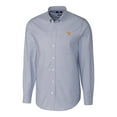 thumbnail image 1 of Men's Cutter & Buck Light Blue West Virginia Mountaineers Stretch Oxford Big & Tall Long Sleeve Button-Down Shirt, 1 of 1