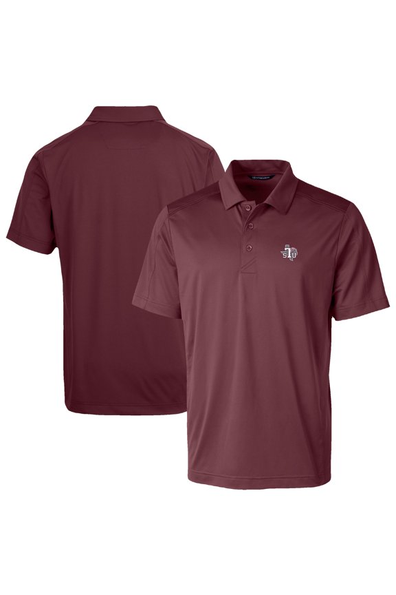 Men's Cutter & Buck Maroon Texas Southern Tigers Prospect Eco Textured Stretch Recycled Polo