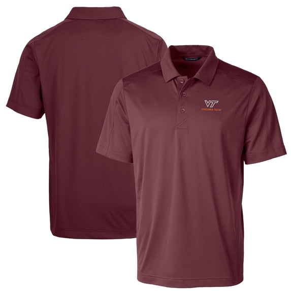 Men's Cutter & Buck Maroon Virginia Tech Hokies Big & Tall Prospect Textured Stretch Polo