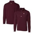 thumbnail image 1 of Men's Cutter & Buck Maroon Virginia Tech Hokies Traverse Stretch Quarter Zip-Pullover Top, 1 of 3