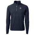 thumbnail image 1 of Men's Cutter & Buck Navy Arizona Wildcats Adapt Eco Knit Hybrid Recycled Quarter-Zip Pullover Top, 1 of 1