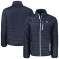 thumbnail image 1 of Men's Cutter & Buck Navy Athletics Big & Tall Rainier PrimaLoft- Eco Insulated Full-Zip Hoodie Puffer Jacket, 1 of 3