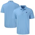thumbnail image 1 of Men's Cutter & Buck Navy Atlanta Braves Forge Eco Fine Line Stripe Polo, 1 of 3