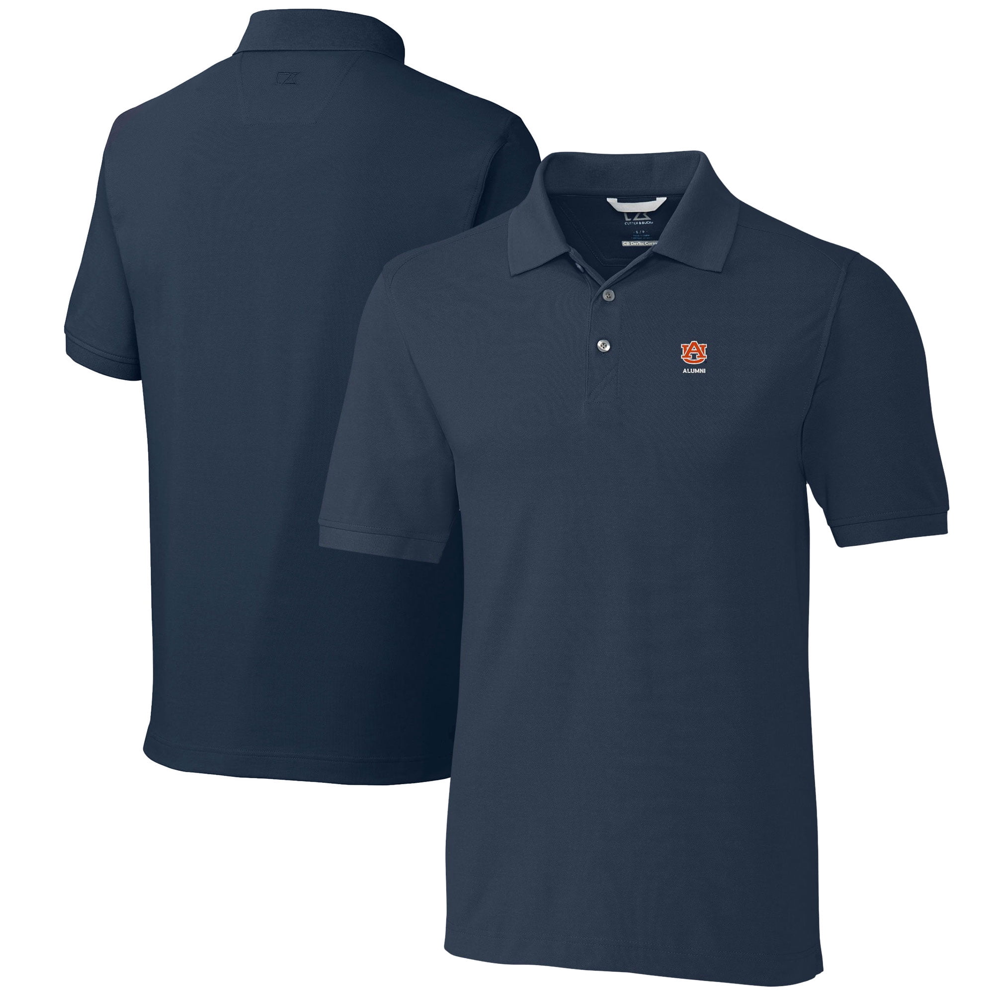 Men's Cutter & Buck Navy Auburn Tigers Alumni Logo Advantage TriBlend