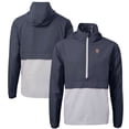 thumbnail image 1 of Men's Cutter & Buck  Navy Auburn Tigers Alumni Logo Charter Eco Knit Recycled Anorak Half-Zip Jacket, 1 of 3