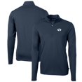 thumbnail image 1 of Men's Cutter & Buck Navy BYU Cougars Big & Tall Virtue Eco Pique Recycled Quarter-Zip Pullover Top, 1 of 3
