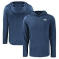 thumbnail image 1 of Men's Cutter & Buck Navy BYU Cougars Coastline Epic Comfort Eco Recycled Long Sleeve Hoodie T-Shirt, 1 of 3
