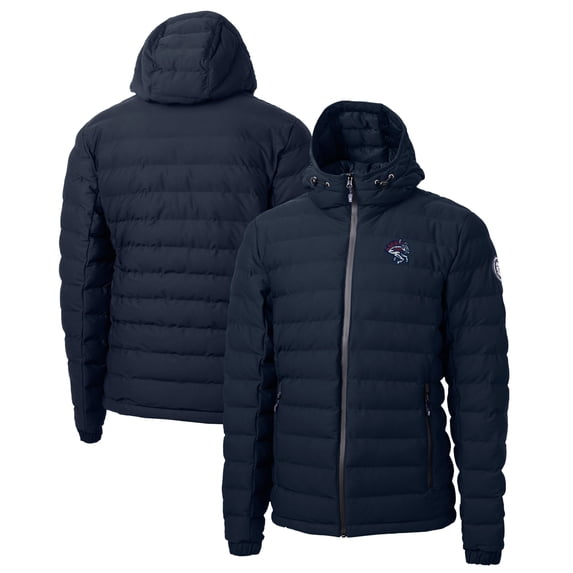 Men's Cutter & Buck Navy Binghamton Rumble Ponies Mission Ridge Repreve Eco Insulated Full-Zip Puffer Jacket