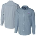 thumbnail image 1 of Men's Cutter & Buck Navy Buffalo Bills Big & Tall Easy Care Stretch Gingham Long Sleeve Button-Down Dress Shirt, 1 of 3