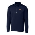 thumbnail image 1 of Men's Cutter & Buck Navy Chicago Bears Big & Tall Traverse Half-Zip Pullover Jacket, 1 of 1