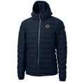 thumbnail image 1 of Men's Cutter & Buck Navy Chicago Bears Mission Ridge Repreve Full-Zip Puffer Jacket, 1 of 1
