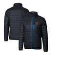 thumbnail image 1 of Men's Cutter & Buck Navy Chicago Bears Throwback Logo Rainier PrimaLoft Eco Insulated Full-Zip Puffer Jacket, 1 of 3