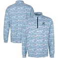 thumbnail image 1 of Men's Cutter & Buck  Navy Citadel Bulldogs Vault DryTec Traverse Camo Print Stretch Quarter-Zip Jacket, 1 of 3