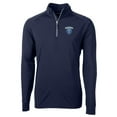 thumbnail image 1 of Men's Cutter & Buck Navy Columbia University Big & Tall Adapt Eco Knit Quarter-Zip Pullover Jacket, 1 of 1